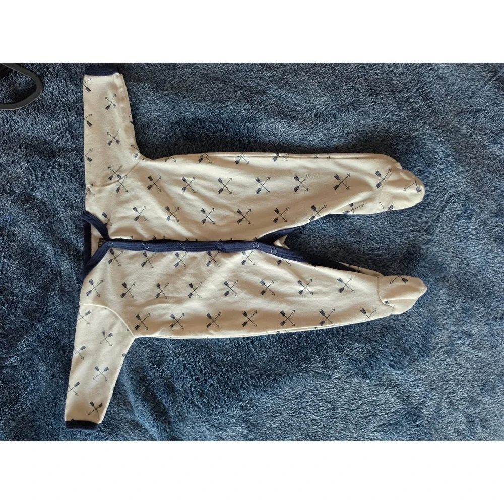 Hudson Baby 3-6M Pajamas Set of 2 Woodland Animal Arrow Footed Sleep Play Romper